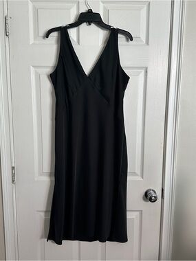 a new day Satin Midi V-Neck Slip Dress